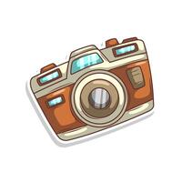 retro film tekenfilm camera illustratie vector