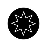 zonnestraal icoon . ster illustratie teken. prijs label symbool. vector