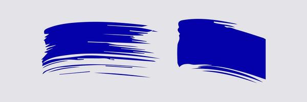 blauw verf borstel hartinfarct, inkt geklater en artistiek ontwerp elementen. vuil waterverf textuur, doos, kader, grunge achtergrond, plons of creatief vorm voor sociaal media. abstract tekening. vector