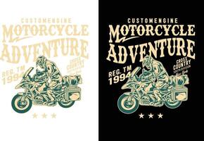 motor t-shirt ontwerp vector