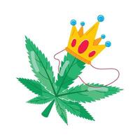 marihuana cultuur vlak stickers vector