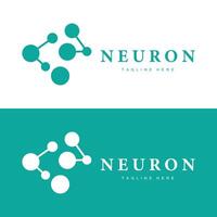 neuron logo ontwerp Gezondheid illustratie dna molecuul zenuw cel abstract gemakkelijk illustratie vector