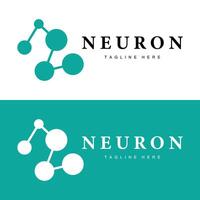 neuron logo ontwerp Gezondheid illustratie dna molecuul zenuw cel abstract gemakkelijk illustratie vector