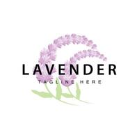 lavendel logo gemakkelijk ontwerp kunstmatig fabriek Purper kleur en aromatherapie lavendel bloem tuin sjabloon vector