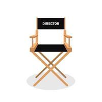 3d realistisch regisseur stoel geïsoleerd Aan wit achtergrond. illustratie vector