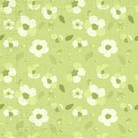 naadloos patroon traditioneel sakura bloemen groen achtergrond structuur hand- getrokken volk wit bloemblaadjes groen madeliefje bladeren helder ornament illustratie vector