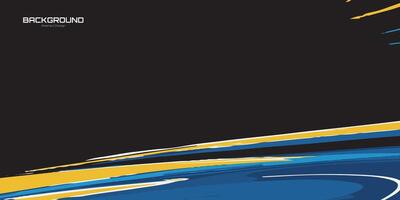 geel blauw banier abstract ontwerp achtergrond, illustratie vector