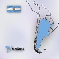 viering van de nationaal vakantie van onafhankelijkheid Argentinië vector