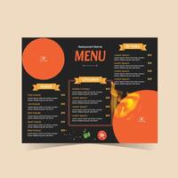 restaurant voedsel menu sjabloon vector