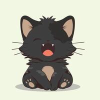 anime tekenfilm tekens schattig katten in voorjaar afbeeldingen, gelukkig schattig, kunst, dieren, katjes, huisdieren, grafiek, katten vector