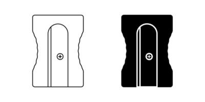 schets silhouet potlood slijper icoon reeks geïsoleerd Aan wit achtergrond vector