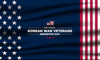 nationaal Koreaans oorlog veteranen wapenstilstand dag juli 27 achtergrond illustratie vector