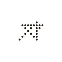 ster, cirkels meetkundig symbool gemakkelijk logo vector