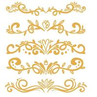 kalligrafiec luxe logo ontwerp elementen. bedrijf tekens, logo's, identiteit, spa, hotels, badges vector
