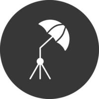 paraplu glyph omgekeerd pictogram vector
