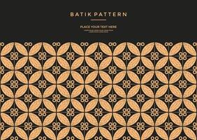 luxe en elegant Javaans etnisch batik patroon sjabloon vector