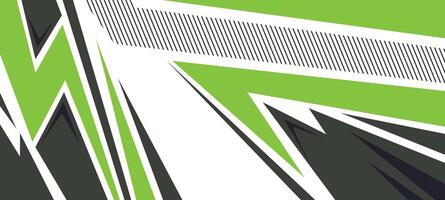 sport auto sticker abstract meetkundig stijl. meetkundig groen patroon illustratie vector
