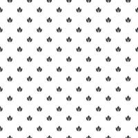 gemakkelijk naadloos patroon met zwart gemakkelijk bloemen Aan wit achtergrond vector