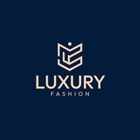 abstract luxe mode logo sjabloon vector