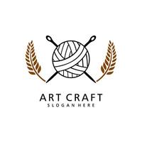 kunst ambacht logo ontwerp illustratie vector