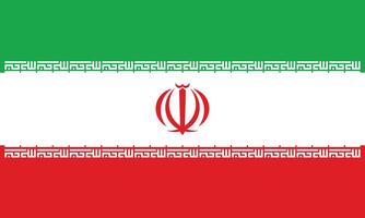 nationaal vlag van iran. ik rende vlag. vector