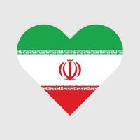 nationaal vlag van iran. ik rende vlag. ik rende hart vlag. vector