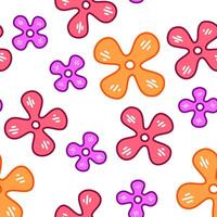 kleurrijk bloem patroon achtergrond. bloem naadloos patroon. naadloos patronen met schattig bloemen. bloemen patroon afdrukken. schattig bloemen patroon. vector