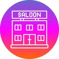 salon lijn helling cirkel icoon vector