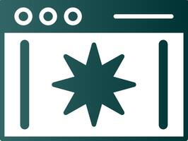 bladzijde kwaliteit glyph helling icoon vector