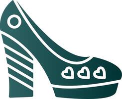 schoenen glyph helling icoon vector