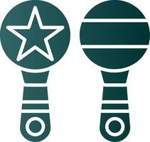 maracas glyph helling icoon vector