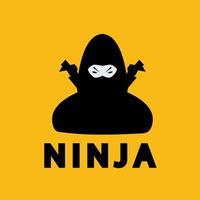 logo esport gaming illustratie Ninja samurai vector