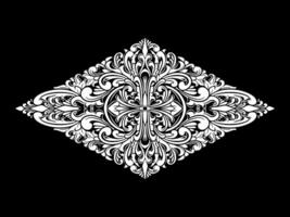 diamant luxe ornament bloemen illustratie vector