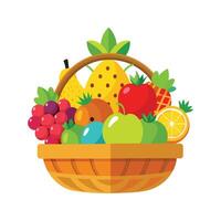 een verscheidenheid van fruit illustratie vector