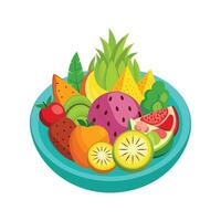 een verscheidenheid van fruit illustratie vector