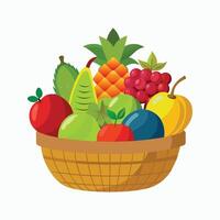 een verscheidenheid van fruit illustratie vector