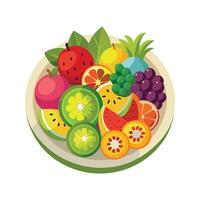 een verscheidenheid van fruit illustratie vector