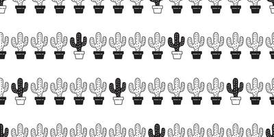 cactus naadloos patroon woestijn botanica bloem fabriek tuin tekenfilm herhaling behang tegel achtergrond tekening sjaal geïsoleerd illustratie ontwerp vector