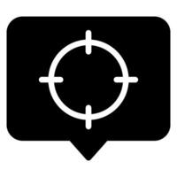 doel glyph-pictogram vector