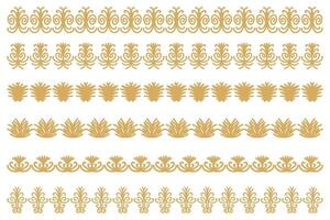 decoratief ornament grens ontwerp reeks vector