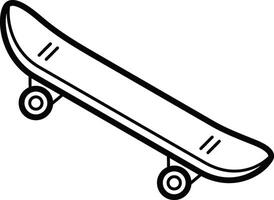 skateboard schets reeks icoon verzameling. figuur ijs het schaatsen schoenen. vector