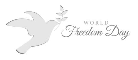 wereld vrijheid dag achtergrond illustratie vector