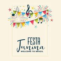 festa Junina viering partij achtergrond vector