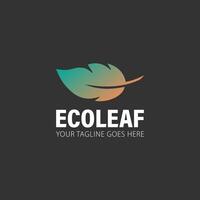 ecoblad, groen blad logo vector