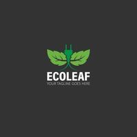 ecoblad, groen blad logo vector
