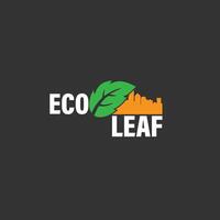 ecoblad, groen blad logo vector