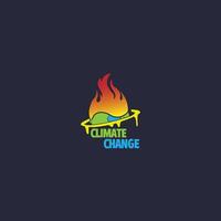 klimaat verandering logo vector