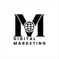 digitaal marketinglogo vector