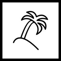 Vector palmboom pictogram