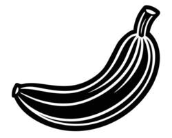 een banaan silhouet ontwerp vector